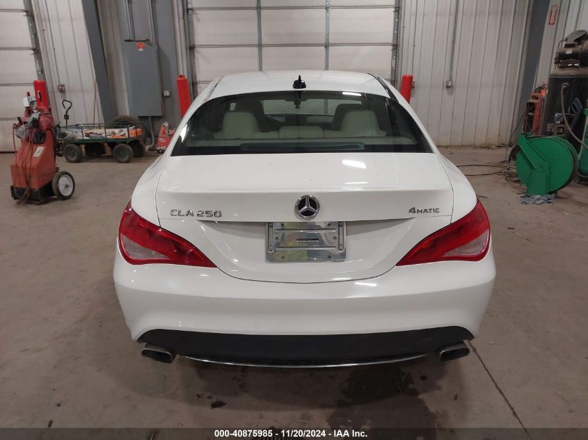 2016 Mercedes-Benz Cla 250 4Matic VIN: WDDSJ4GB8GN350418 Lot: 40875985