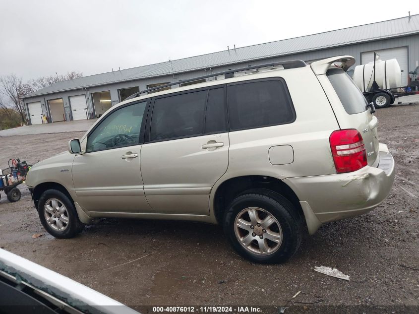 2003 Toyota Highlander Limited V6 VIN: JTEHF21A930119315 Lot: 40876012