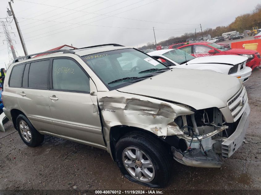 2003 Toyota Highlander Limited V6 VIN: JTEHF21A930119315 Lot: 40876012