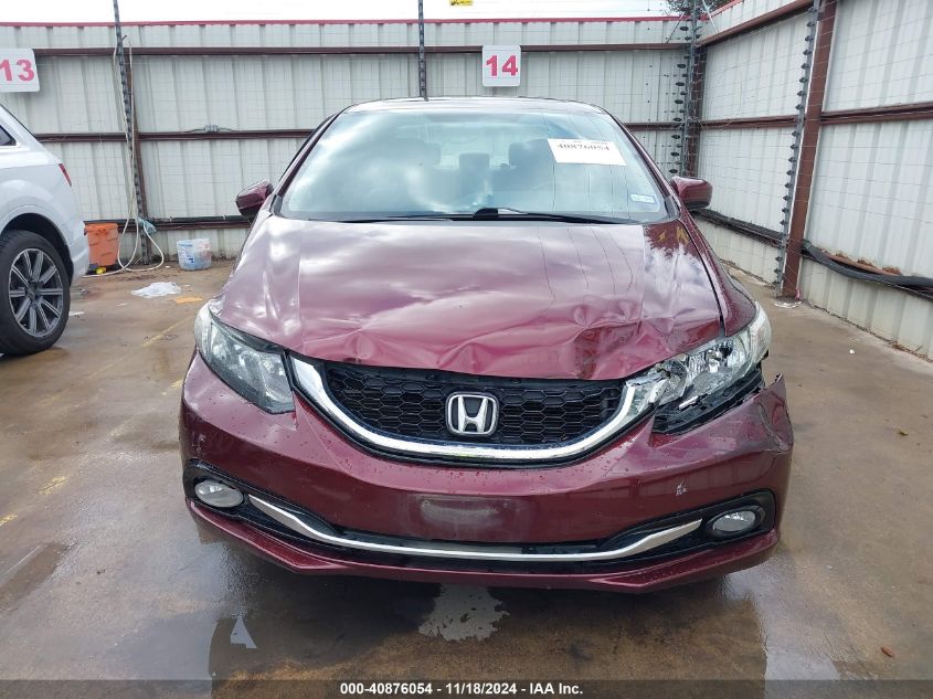 2015 Honda Civic Exl VIN: 19XFB2F9XFE077917 Lot: 40876054