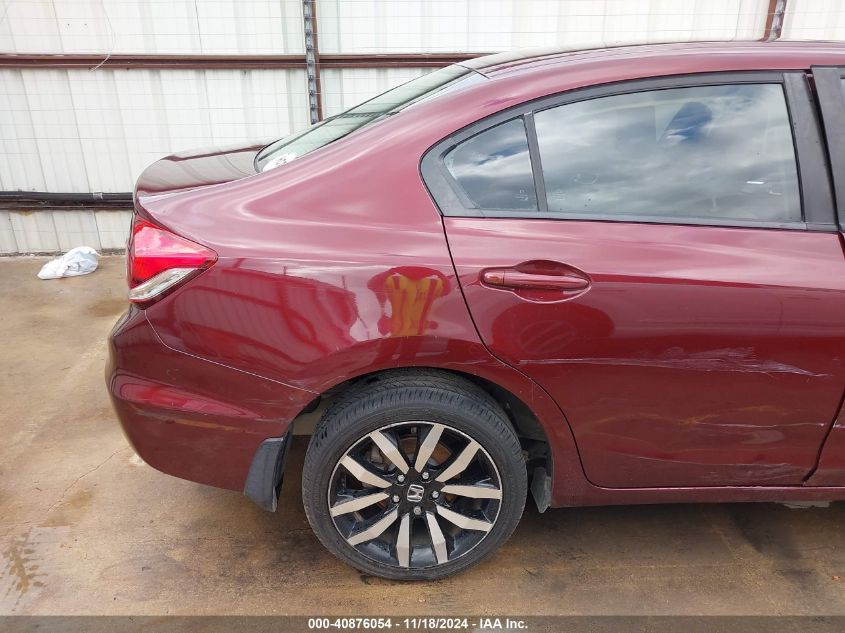 2015 Honda Civic Exl VIN: 19XFB2F9XFE077917 Lot: 40876054