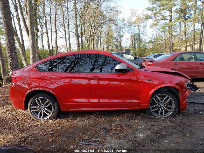 2017 BMW X4 M40I VIN: 5UXXW7C5XH0U25832 Lot: 40876185