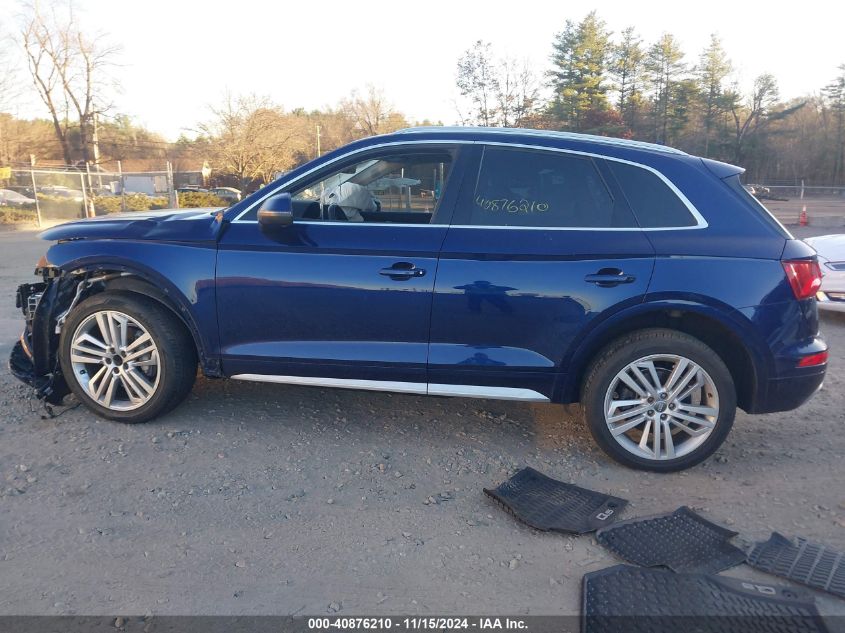 2018 Audi Q5 2.0T Premium/2.0T Tech Premium VIN: WA1BNAFY3J2005769 Lot: 40876210