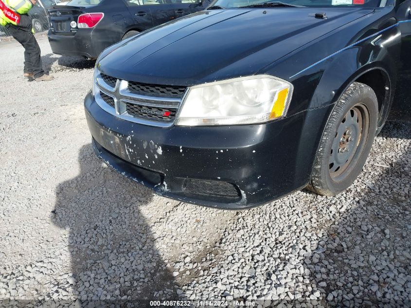 2013 Dodge Avenger Se V6 VIN: 1C3CDZAG1DN747802 Lot: 40876232