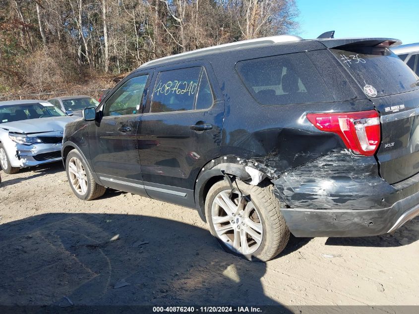 2017 Ford Explorer Xlt VIN: 1FM5K8D83HGA25407 Lot: 40876240