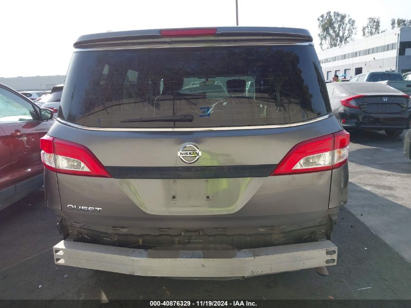 2015 Nissan Quest Platinum/S/Sl/Sv VIN: JN8AE2KP6F9130353 Lot: 40876329