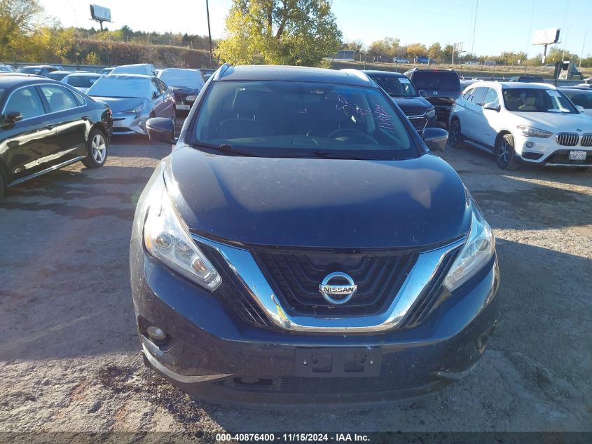 2017 Nissan Murano Sl VIN: 5N1AZ2MH1HN125363 Lot: 40876400