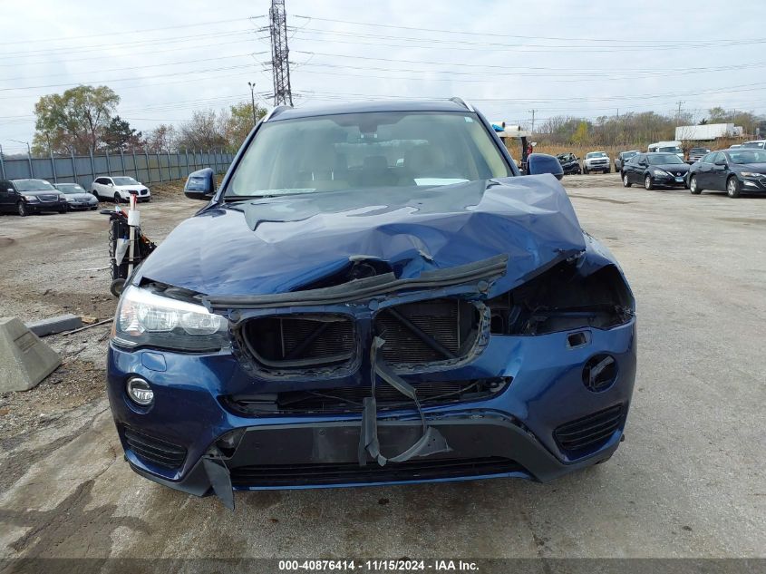 2017 BMW X3 xDrive28I VIN: 5UXWX9C5XH0T14489 Lot: 40876414