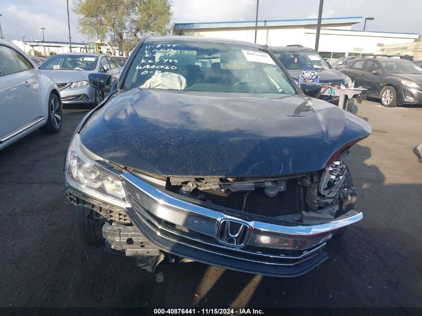 2017 Honda Accord Lx VIN: 1HGCR2F30HA121165 Lot: 40876441