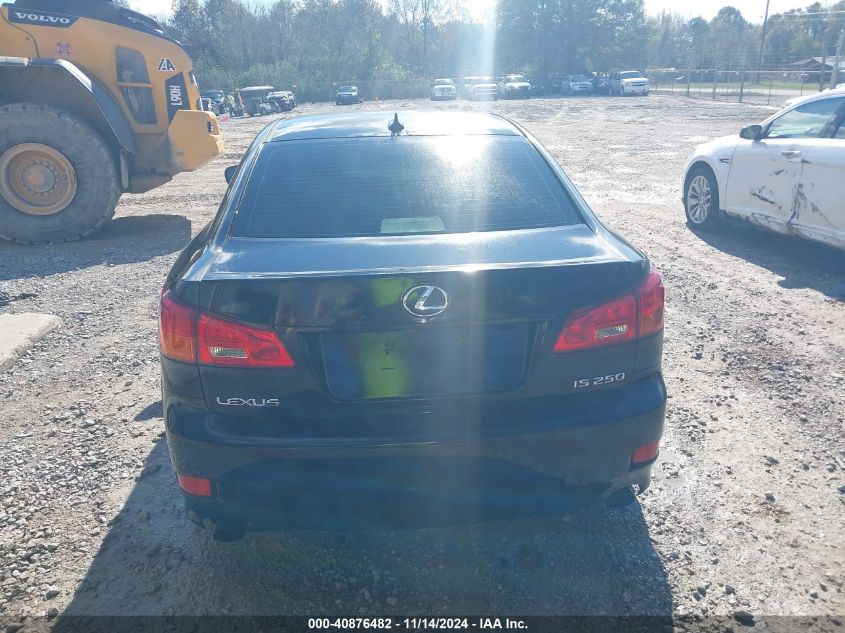 2008 Lexus Is 250 VIN: JTHBK262685076410 Lot: 40876482