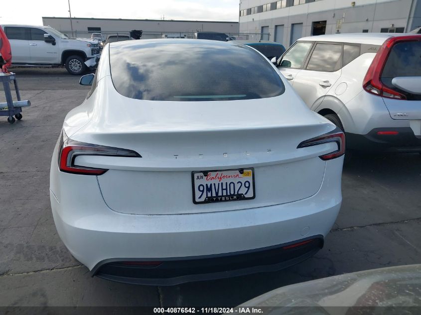 2024 Tesla Model 3 VIN: 5YJ3E1EA5RF782381 Lot: 40876542