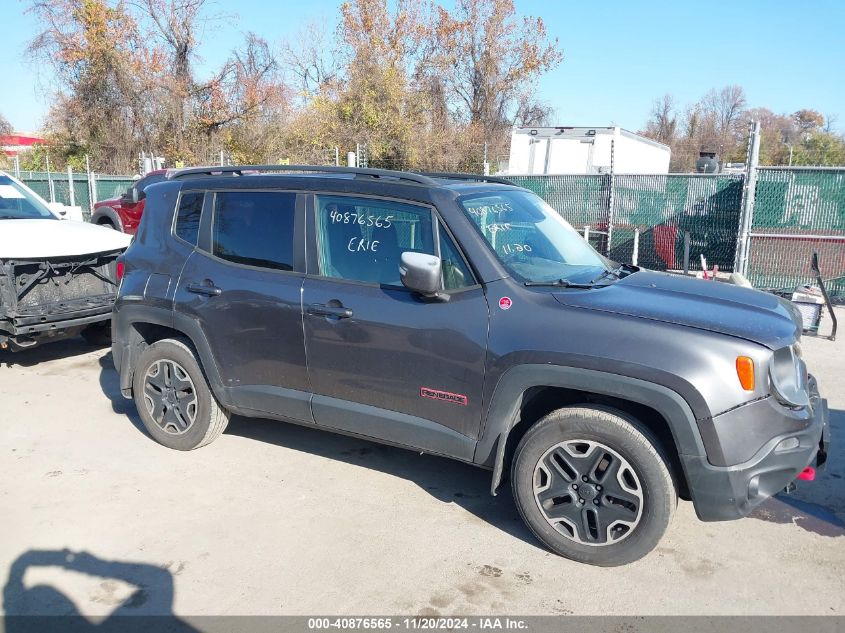 2016 Jeep Renegade Trailhawk VIN: ZACCJBCT6GPD21444 Lot: 40876565