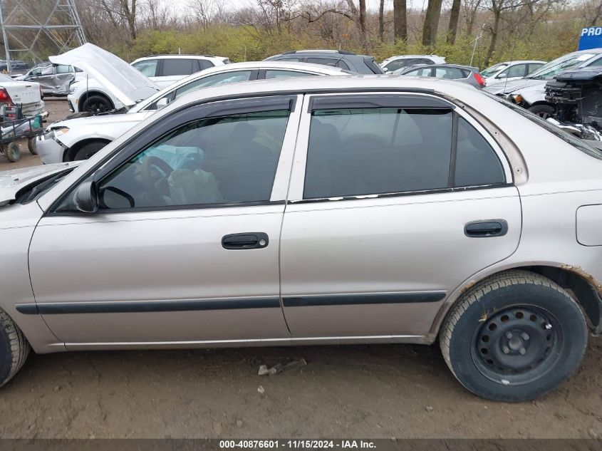 1998 Chevrolet Prizm VIN: 1Y1SK5289WZ410217 Lot: 40876601