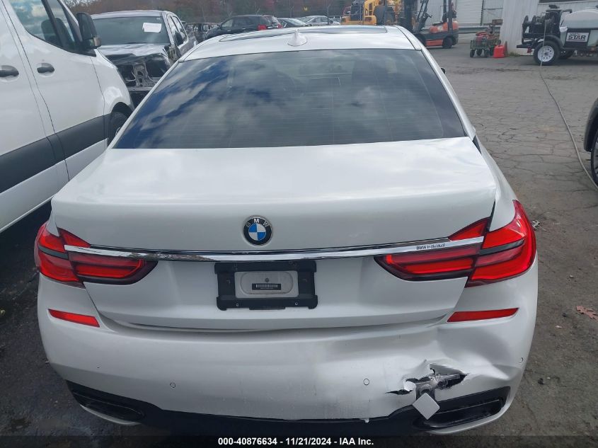 2019 BMW 740I xDrive VIN: WBA7E4C54KGV70282 Lot: 40876634