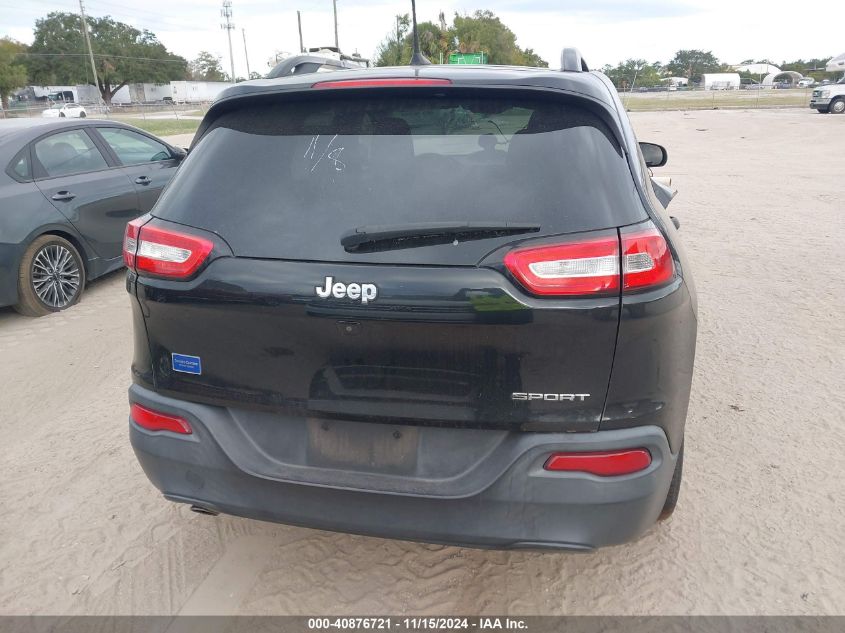 2016 Jeep Cherokee Sport VIN: 1C4PJLAB6GW291513 Lot: 40876721