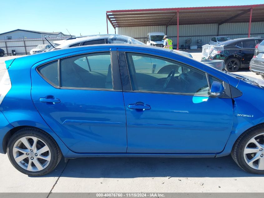 2012 Toyota Prius C Four VIN: JTDKDTB35C1030504 Lot: 40876760