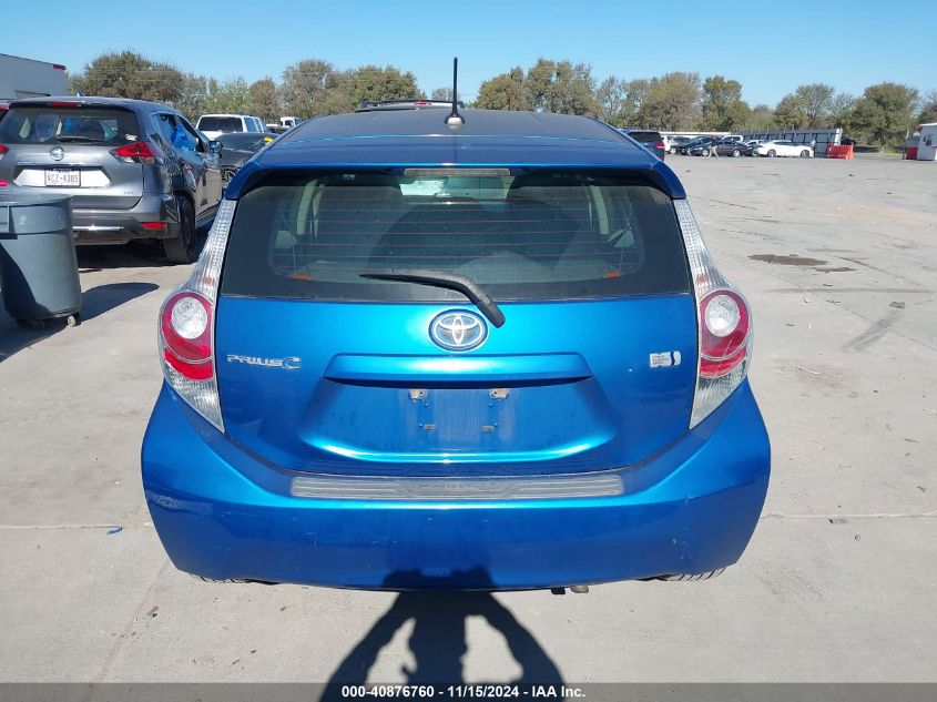 2012 Toyota Prius C Four VIN: JTDKDTB35C1030504 Lot: 40876760