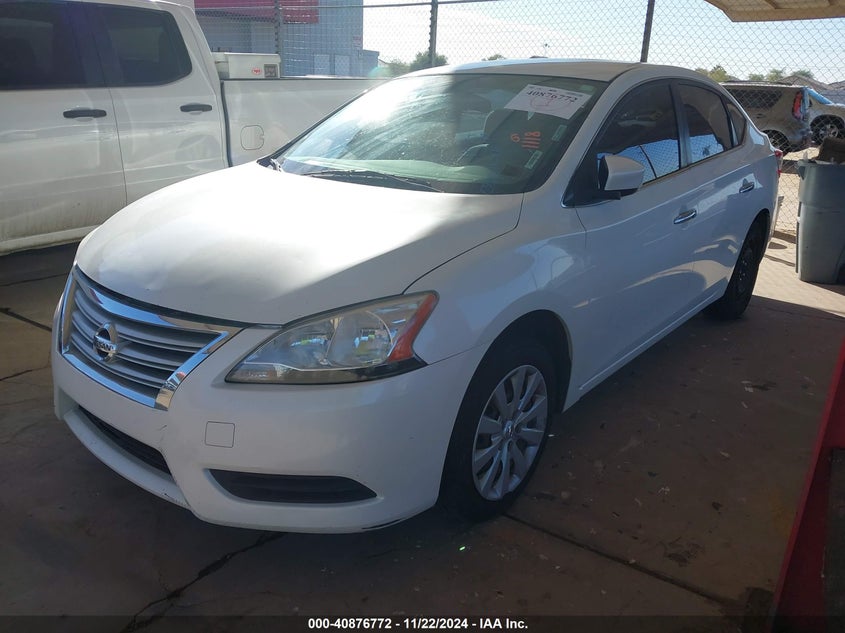 2013 Nissan Sentra, Unknown, IAAI, VIN 3N1AB7AP6DL652152 — photo 2