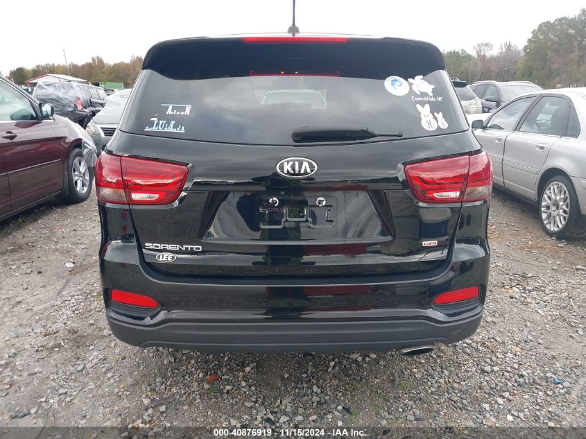 2019 Kia Sorento 2.4L Lx VIN: 5XYPG4A35KG567666 Lot: 40876919