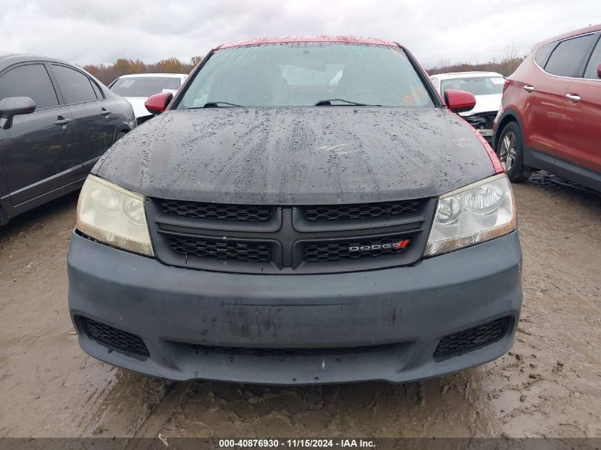 2013 Dodge Avenger Se VIN: 1C3CDZAB7DN658613 Lot: 40876930