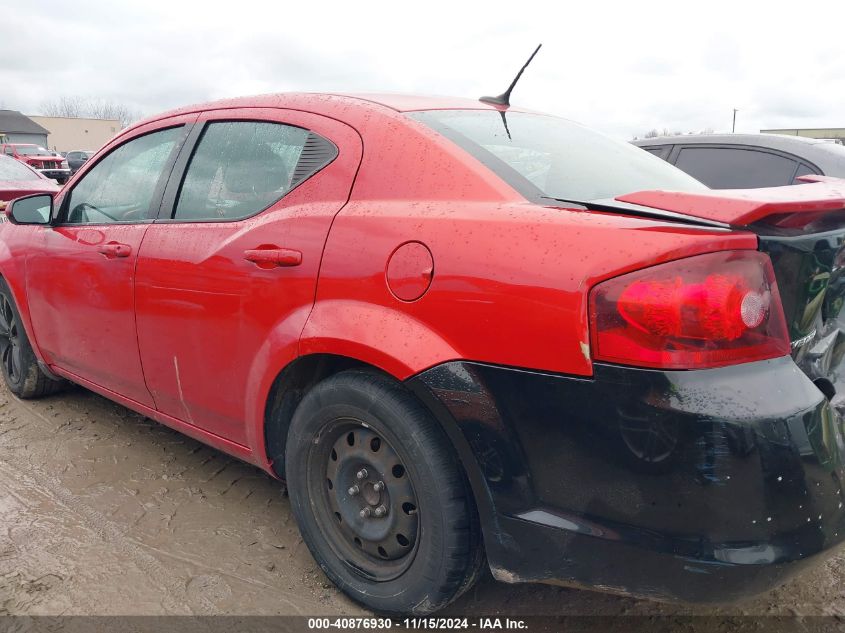 2013 Dodge Avenger Se VIN: 1C3CDZAB7DN658613 Lot: 40876930