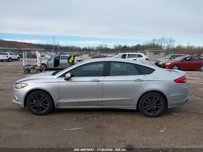 2018 Ford Fusion Se VIN: 3FA6P0HD0JR204267 Lot: 40876947