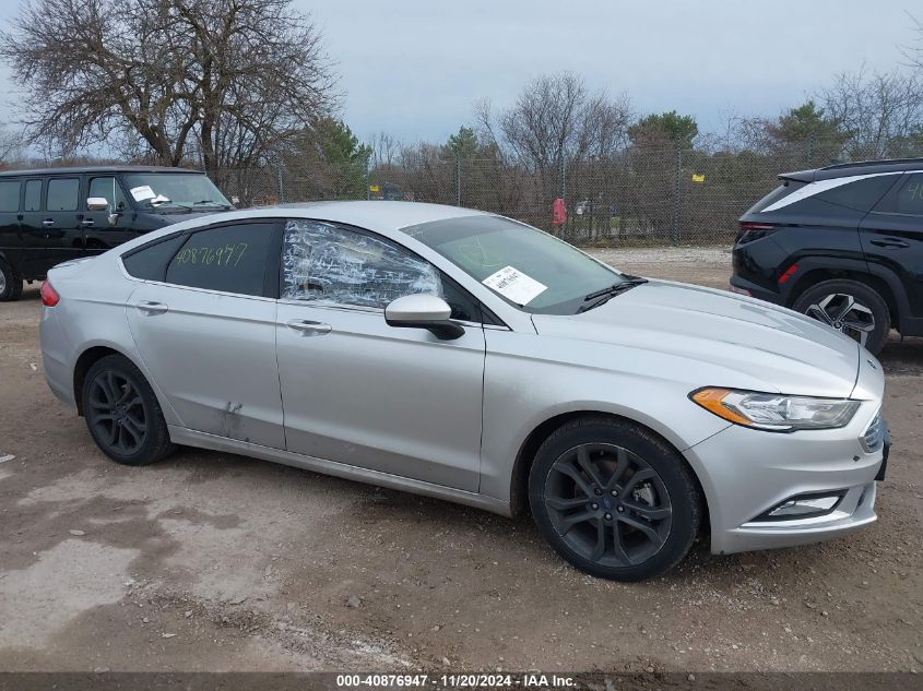 2018 Ford Fusion Se VIN: 3FA6P0HD0JR204267 Lot: 40876947