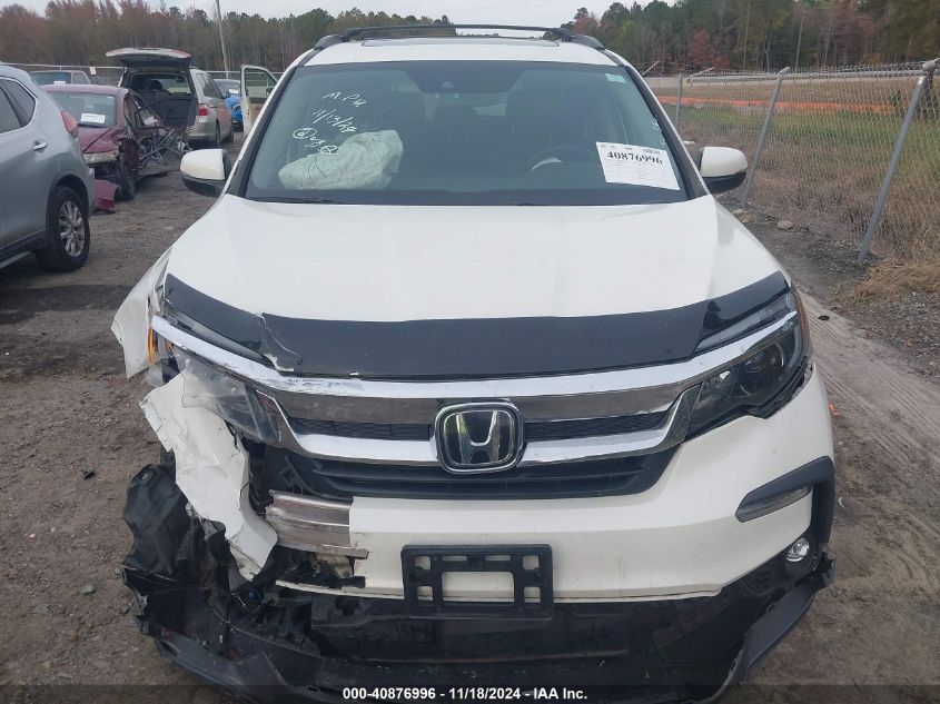 2019 Honda Pilot Ex-L VIN: 5FNYF6H53KB016265 Lot: 40876996