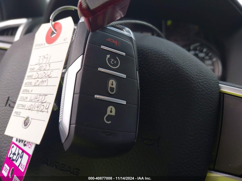 2023 Ram 1500 Big Horn 4X4 5'7 Box VIN: 1C6SRFFT9PN533391 Lot: 40877008