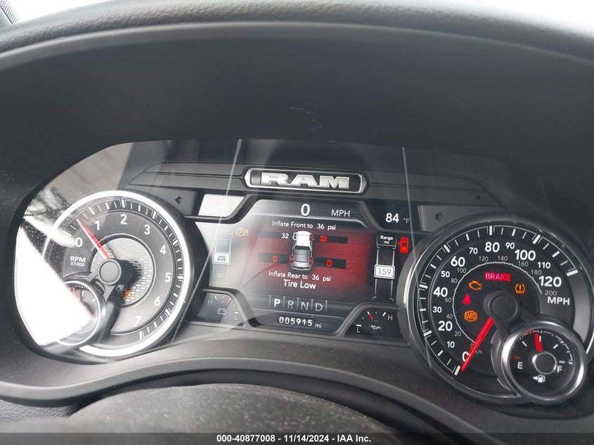 2023 Ram 1500 Big Horn 4X4 5'7 Box VIN: 1C6SRFFT9PN533391 Lot: 40877008