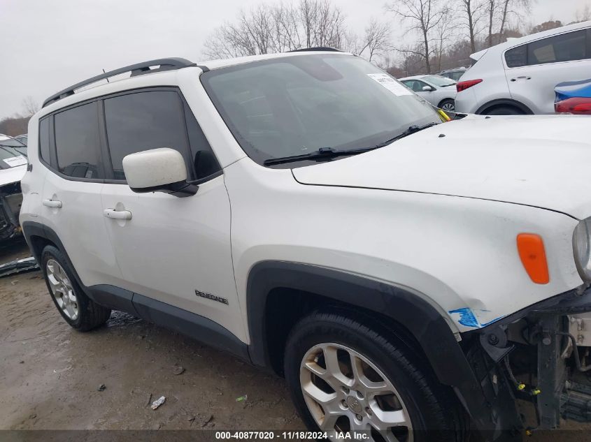 2018 Jeep Renegade Latitude Fwd VIN: ZACCJABB8JPJ02833 Lot: 40877020