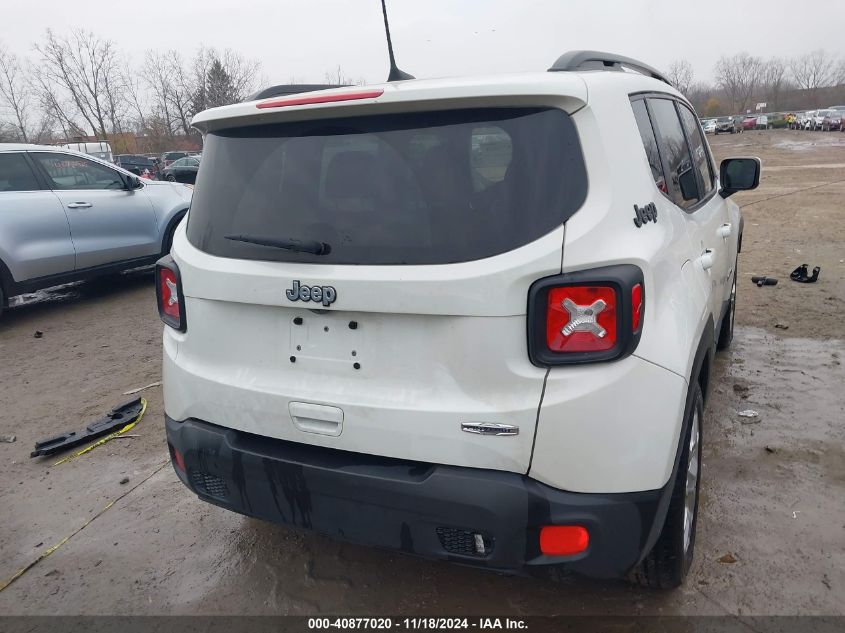 2018 Jeep Renegade Latitude Fwd VIN: ZACCJABB8JPJ02833 Lot: 40877020