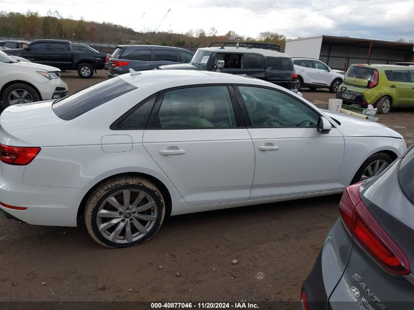 2017 Audi A4 2.0T Premium VIN: WAUGNAF4XHN004732 Lot: 40877046