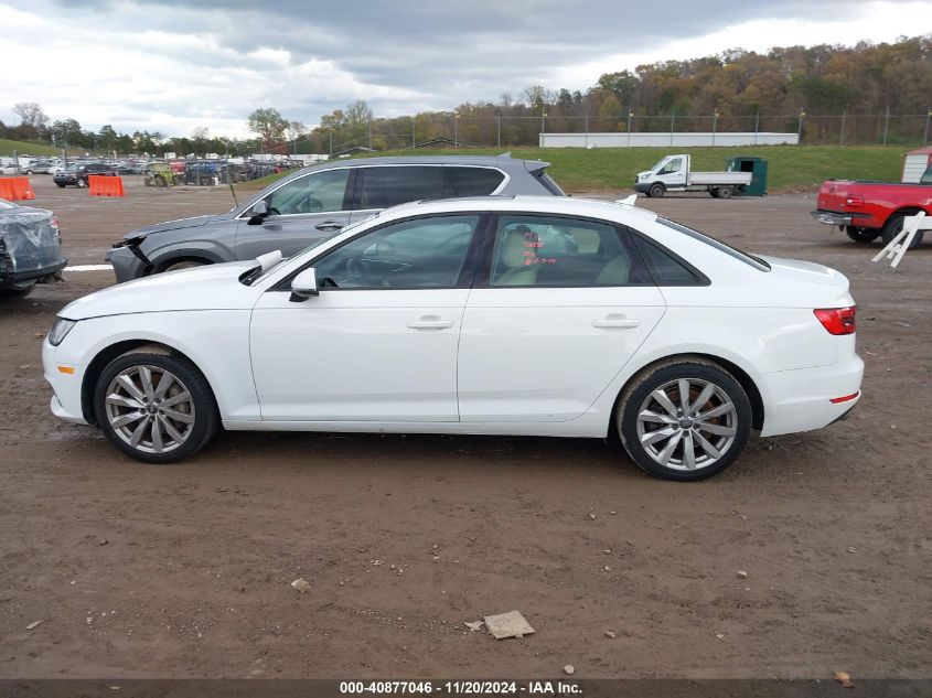 2017 Audi A4 2.0T Premium VIN: WAUGNAF4XHN004732 Lot: 40877046