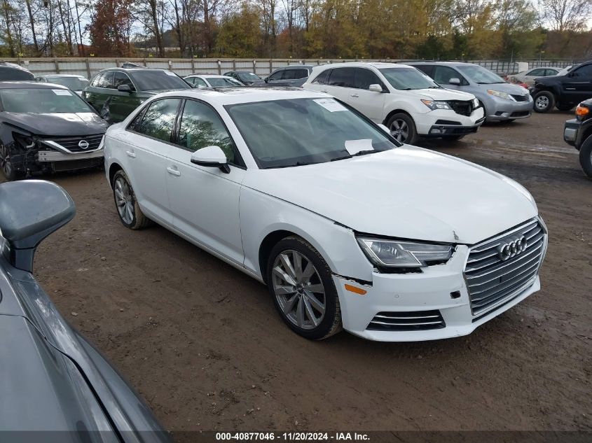 2017 Audi A4 2.0T Premium VIN: WAUGNAF4XHN004732 Lot: 40877046