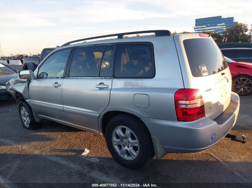 2002 Toyota Highlander V6 VIN: JTEGF21A320066220 Lot: 40877052