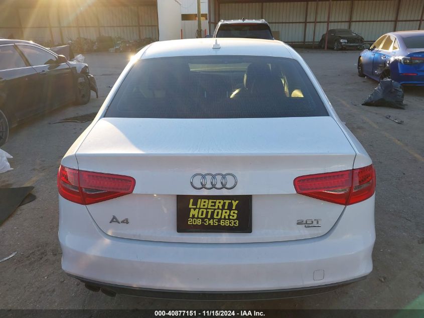 2015 Audi A4 2.0T Premium VIN: WAUFFAFL5FN008314 Lot: 40877151