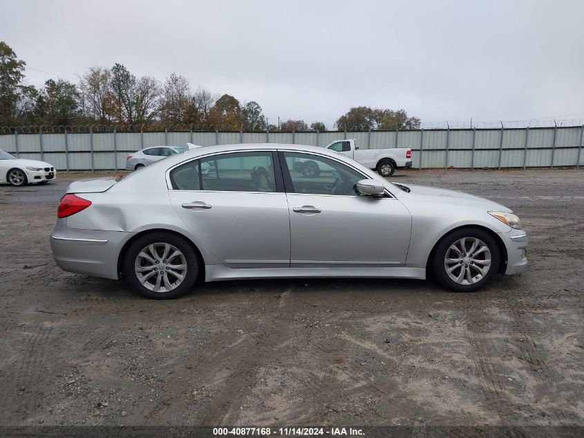 2013 Hyundai Genesis 3.8 VIN: KMHGC4DD8DU242989 Lot: 40877168