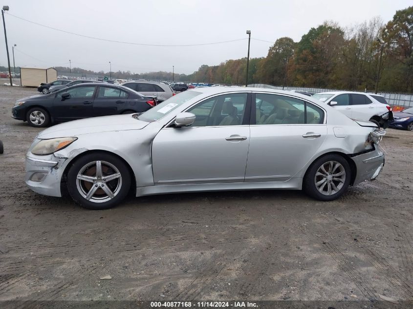 2013 Hyundai Genesis 3.8 VIN: KMHGC4DD8DU242989 Lot: 40877168