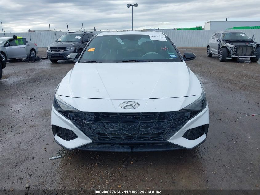 2021 Hyundai Elantra N Line VIN: KMHLR4AF3MU190903 Lot: 40877634