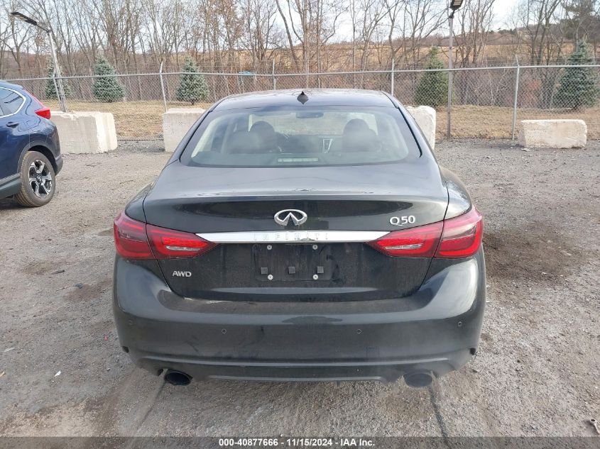 2018 Infiniti Q50 3.0T Luxe VIN: JN1EV7AR2JM444460 Lot: 40877666