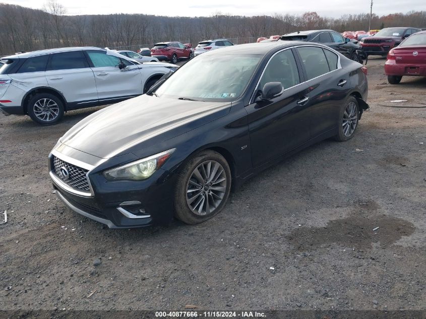 2018 Infiniti Q50 3.0T Luxe VIN: JN1EV7AR2JM444460 Lot: 40877666