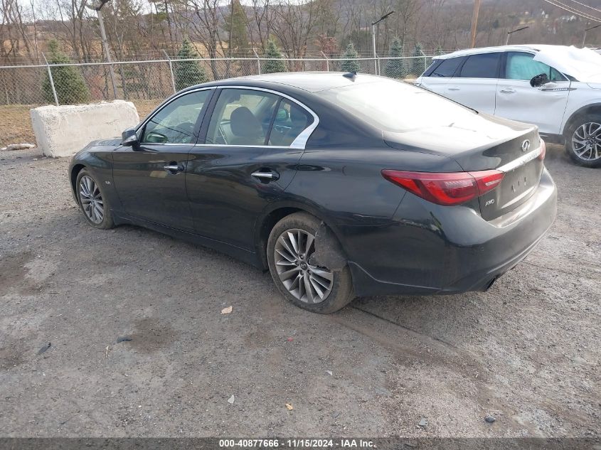 2018 Infiniti Q50 3.0T Luxe VIN: JN1EV7AR2JM444460 Lot: 40877666