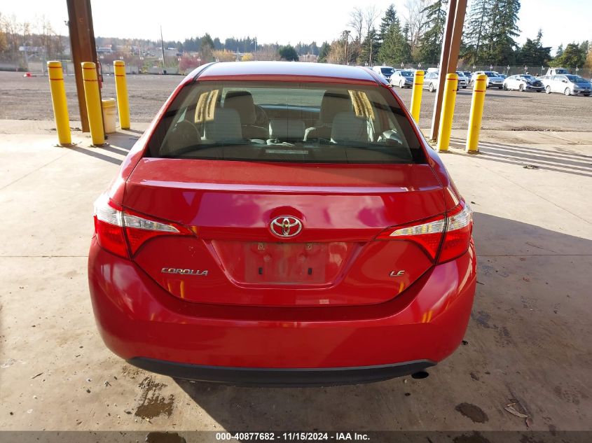 2015 Toyota Corolla Le VIN: 2T1BURHE4FC296544 Lot: 40877682