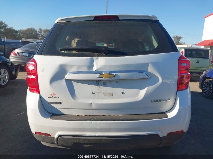 2016 Chevrolet Equinox Ls VIN: 2GNALBEK4G1147607 Lot: 40877734