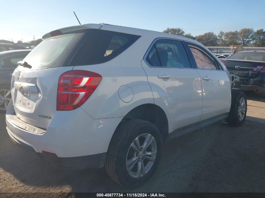 2016 Chevrolet Equinox Ls VIN: 2GNALBEK4G1147607 Lot: 40877734