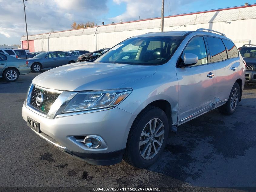 VIN 5N1AR2MM4DC628257 2013 Nissan Pathfinder, Plati... no.2