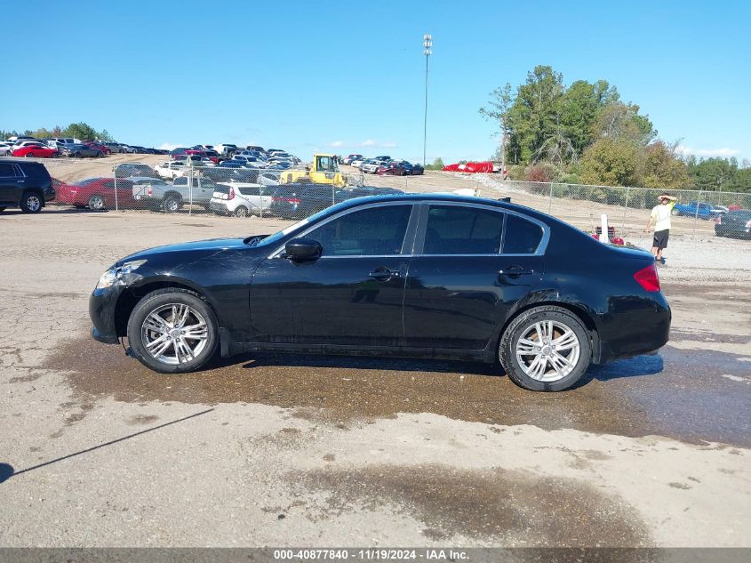 2013 Infiniti G37X VIN: JN1CV6AR2DM767431 Lot: 40877840