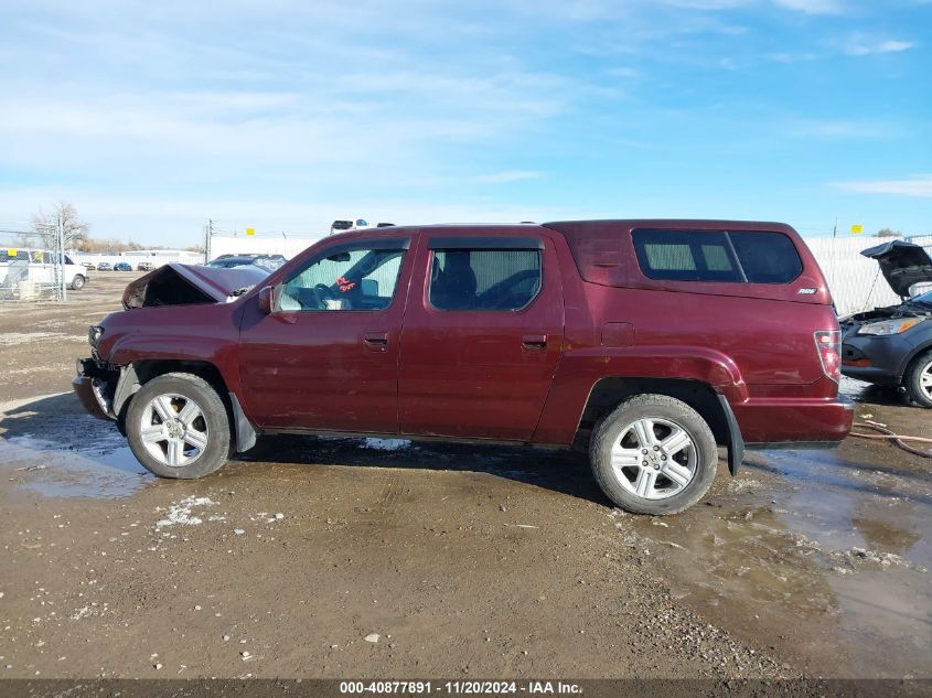 2013 Honda Ridgeline Rtl VIN: 5FPYK1F59DB008800 Lot: 40877891