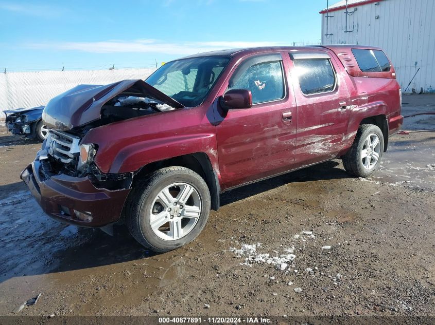 2013 Honda Ridgeline Rtl VIN: 5FPYK1F59DB008800 Lot: 40877891